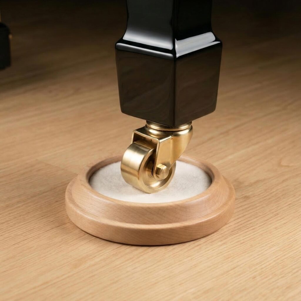 Klavier Untersetzer für Parkett Holz